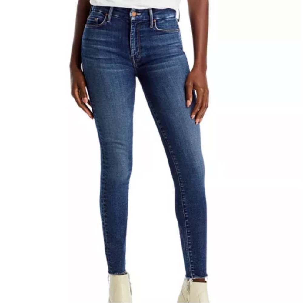 MOTHER Indigo High-Rise Skinny Jeans